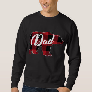 Moletom Xadrez Vermelha Engraçado, Roupa do Urso Buffalo,