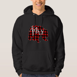 Moletom Xadrez Vermelha Sra. Bear Matching Pajama Newlywin