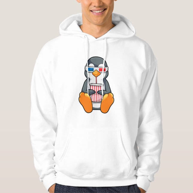 Moletom Xícara de Bebendo dos Óculos de cinema pinguins (Frente)