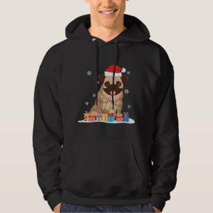 Moletom Xmas Christmas Pug Dog Puppy Santa Hat