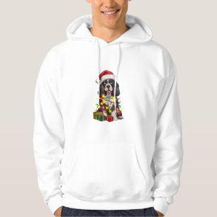 Moletom Xmas Lighting Santa Hat Alaskan Malamute Dog Chris