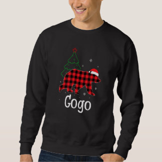 Moletom Xmas Red Plaid Gogo Bear Ugly Christmas Sweater