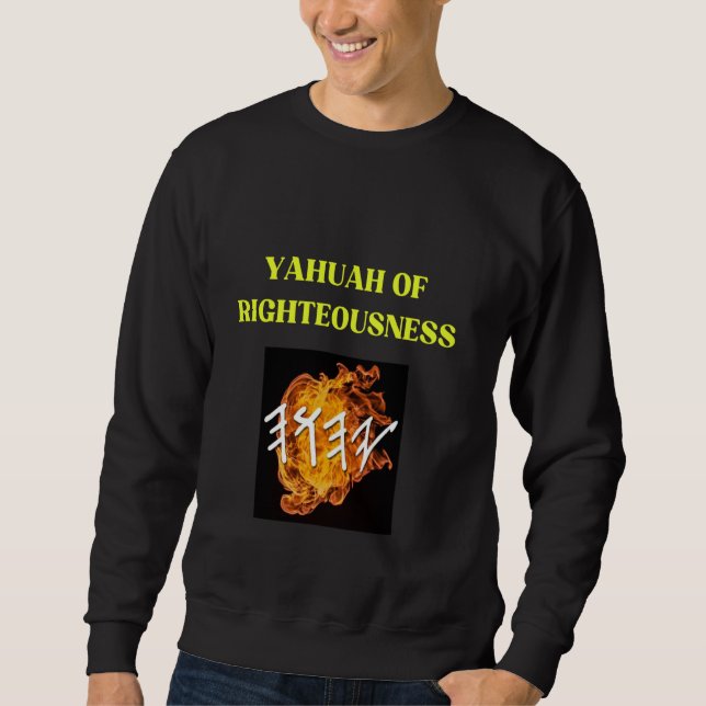 Moletom YAHUAH da retidão (Frente)