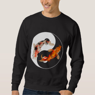 Moletom Yang Carp Balance Taijitu Japonês Nishikigoi Koi