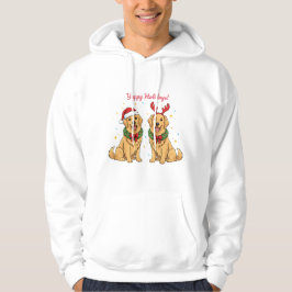Moletom Yappy Holidays Golden Retriever Hoodie Golden Xmas