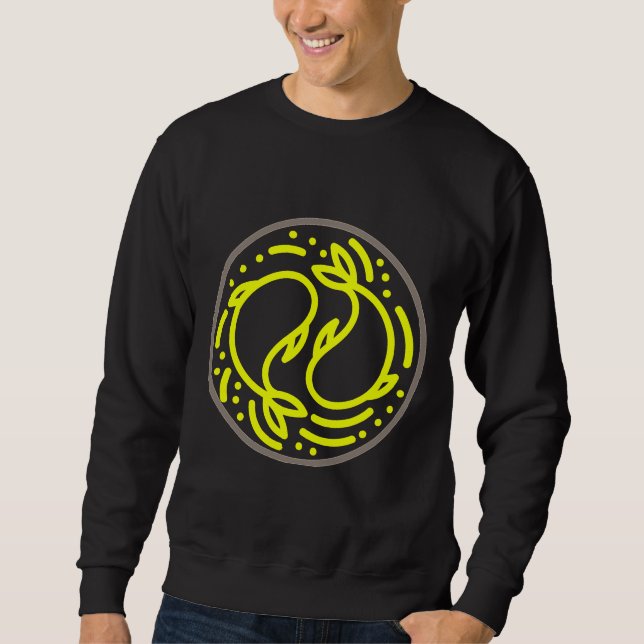 Moletom Yellow Fish Yin Yang (Frente)