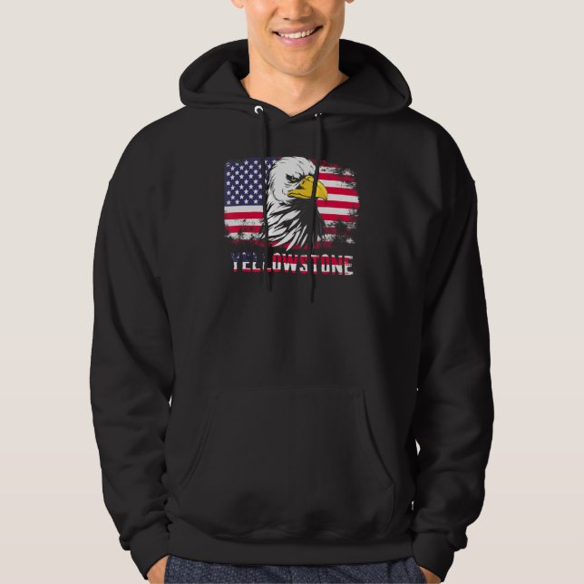 Moletom Yellowstone USA Flag Eagle (Frente)