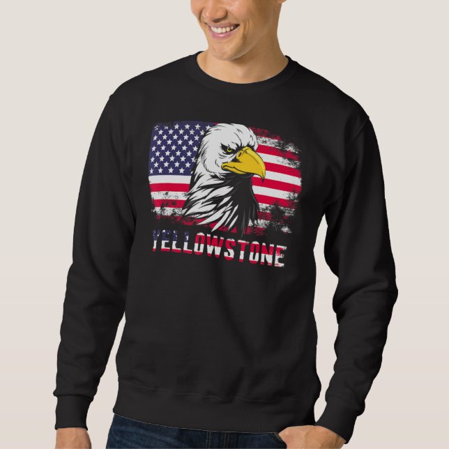 Moletom Yellowstone USA Flag Eagle (Frente)