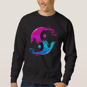 Moletom Yin e Yang Qi Gong Tai Chi Synthwave Fusion Wate
