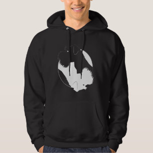 Moletom Yin Yang Miniature Schnauzer Funny Dog Símbolo Med