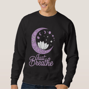 Moletom Yoga Lotus Moon Phase Meditate Crescent Luna Gift