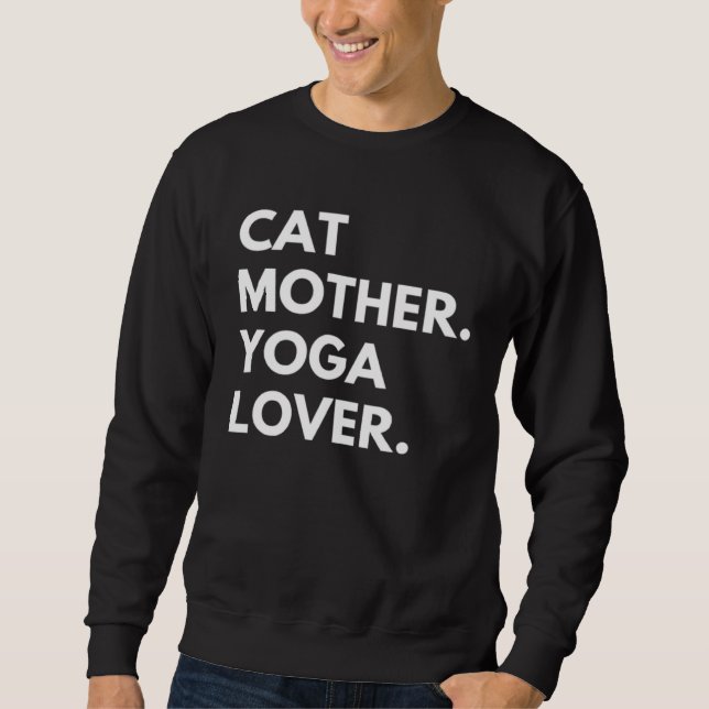 Moletom Yoga Mãe de Gato   Dono de Gato (Frente)