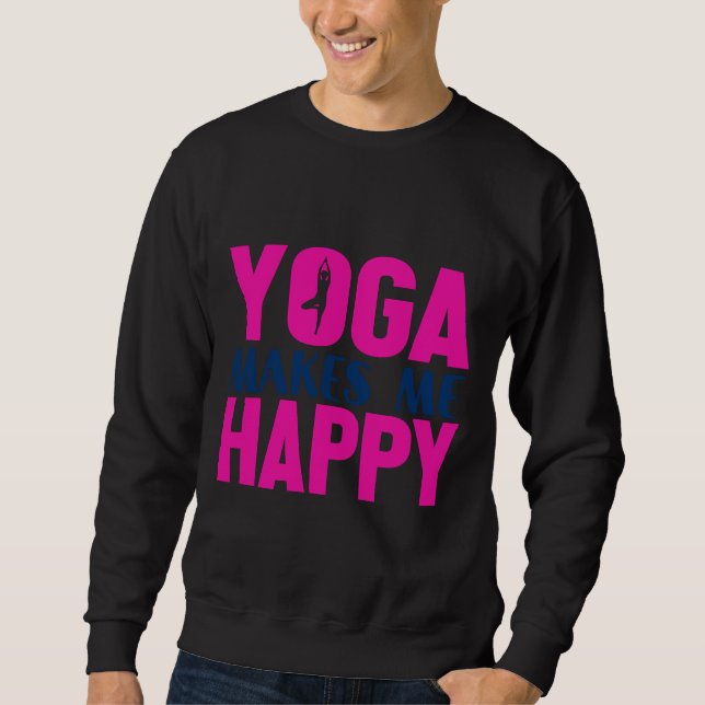 Moletom Yoga me faz feliz (Frente)