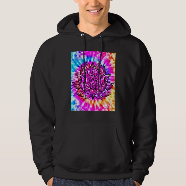 Moletom Yoga Namaste Lua Tie Die Buda Lótus (Frente)