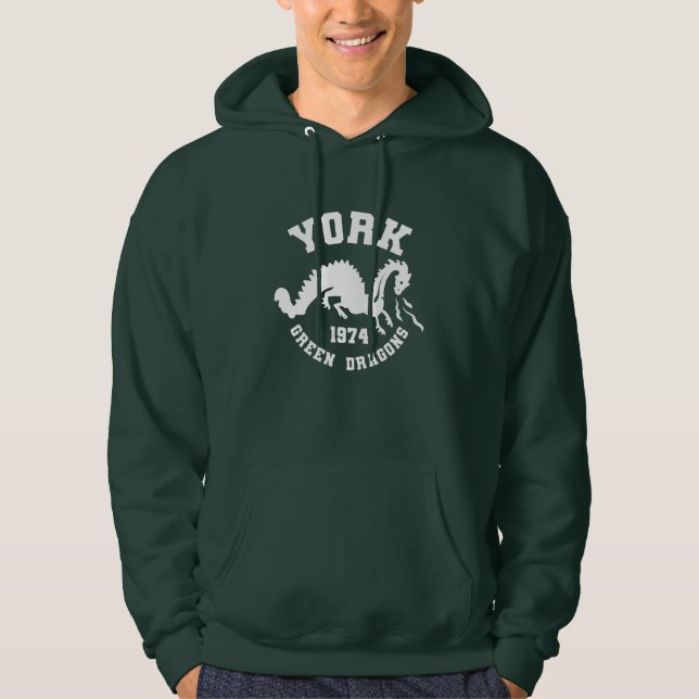 Moletom York Green Dragon 1974 Hooded Sweatshirt - Green (Frente)
