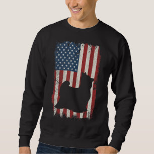 Moletom Yorkshire Terrier American Flag Usa Dog Puppy Us