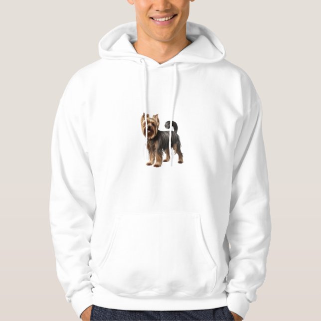 Moletom Yorkshire Terrier Hoodie - Design de imagem dupla (Frente)