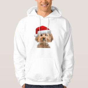 Moletom Yorkshirt Cachorro Cachorro Noel Imagem de Chapéu 