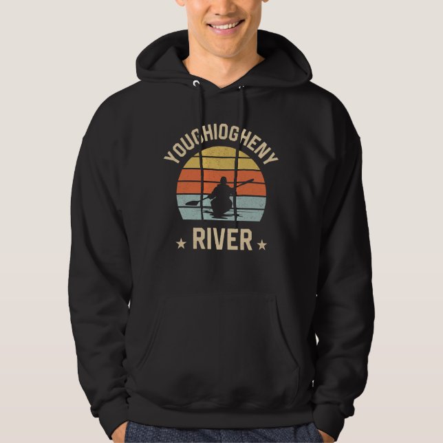 Moletom Youghiogheny River Hoodie Kayaking Hoodie Kayak (Frente)