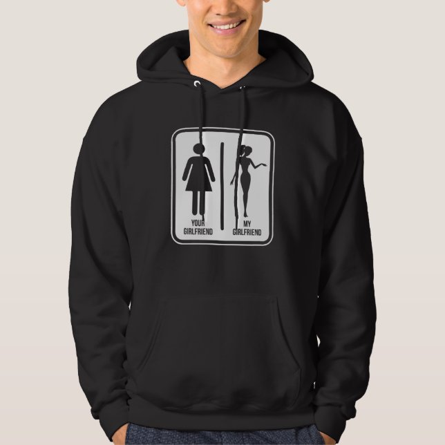 Moletom Your girlfriend vs my girlfriend (Frente)