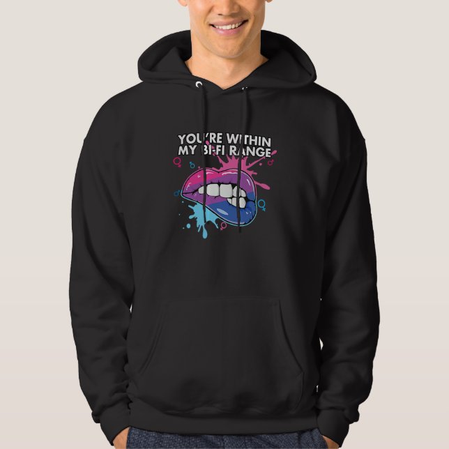 Moletom You're Within My Bi Fi Range Bisexual Bisexuality  (Frente)