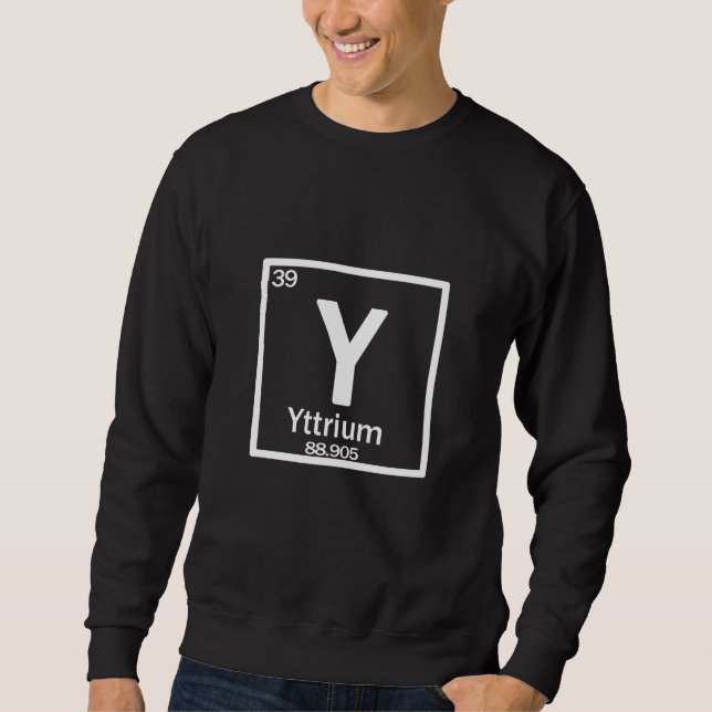 Moletom Yttrium Y chemical element (Frente)