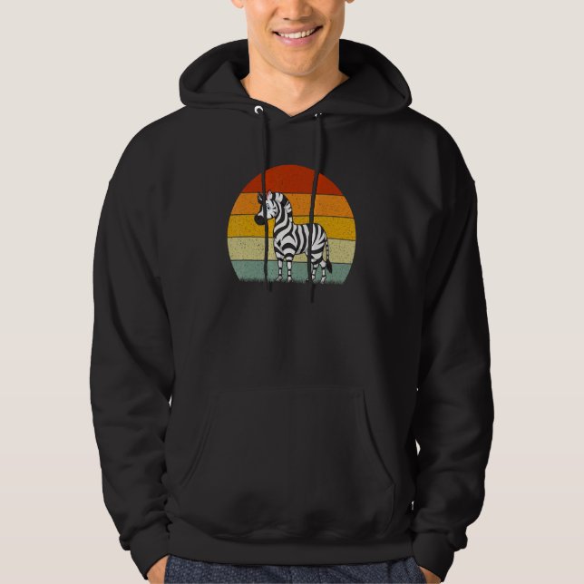 Moletom Zebra Estilo Retro Vintage (Frente)