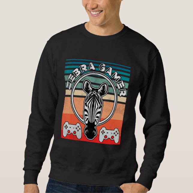 Moletom Zebra Gamer Não Pode Ouvir Você Estou Jogando Zebr (Frente)