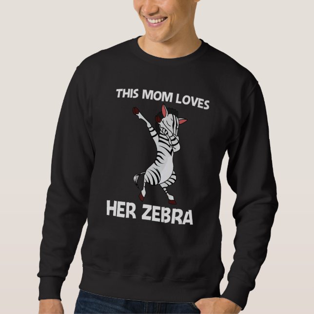 Moletom Zebra Para a Mãe Africana Animal de Zoológico (Frente)