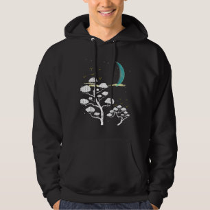 Moletom Zen Gardening Moon Stars Japonês Cultura Bonsai T