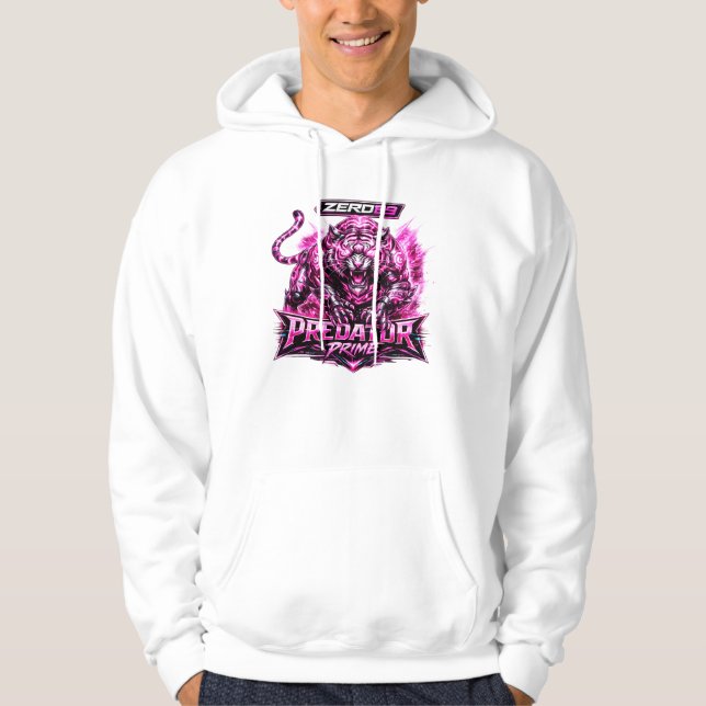 Moletom ZERO69 Predador Prime Neon Cyber Tigre (Frente)