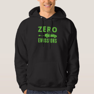 Moletom Zero Emissões 100% do Tempo Carro Elétrico EV