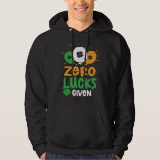 Moletom Zero Lucks Given Party St Patrick's Day Humor