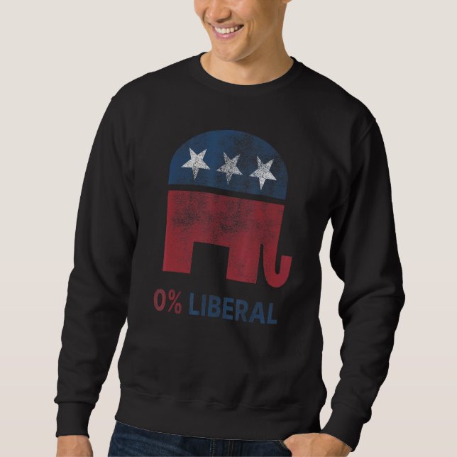 Moletom Zero Por Cento Liberal 0 Liberal Engraçado Republi (Frente)