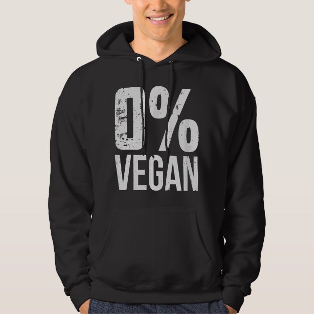 Moletom Zero Porcento Vegano Piada Churrasco Carnívoro Com (Frente)
