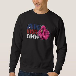 Moletom Zero Rebanhos Dado Animal Flamingo Para Homens Mul