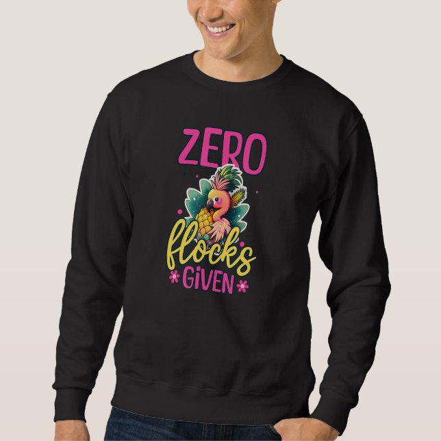 Moletom Zero Rebanhos Dado Flamingo Ananás (Frente)