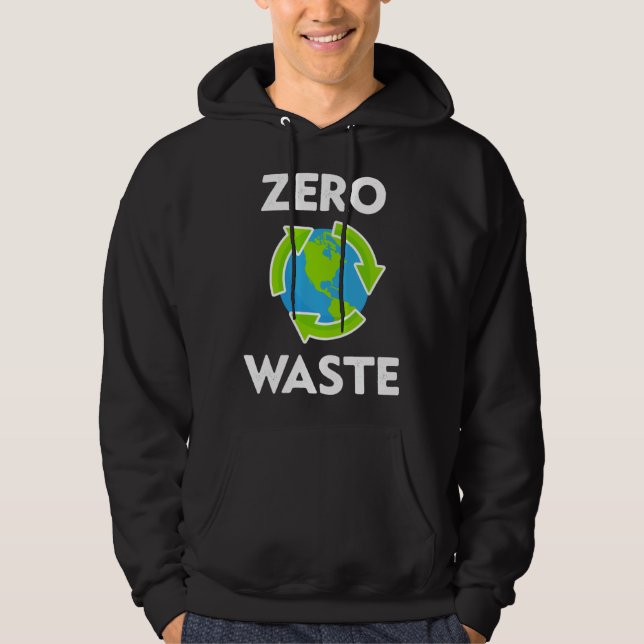 Moletom Zero Waste Earth Day Environmental Teacher  Anti P (Frente)