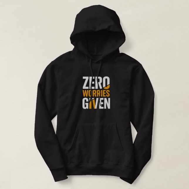 Moletom Zero Worries Given Bold Hoodie (Frente do Design)