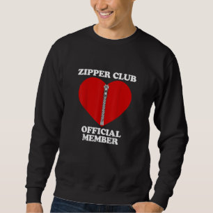 Moletom Zipper Club Heart Surgery Recovery Open Heart Bypa