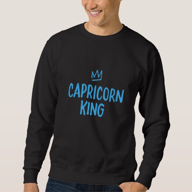 Moletom Zodiac Star Sign Astrology Horoscope  King Caprico (Frente)