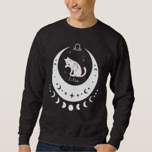 Moletom Zodíaco Libra Horóscopo Signo Astrológico Gato Cre