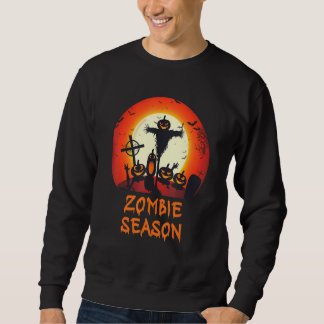 Moletom Zombie Season Moonlit Scary Graveyard Kids A