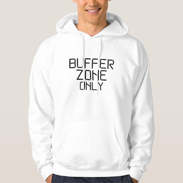 Moletom Zona de Buffer Apenas Minimalista Fronteira Rígida (Frente)