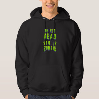Moletom Zumbi Halloween Não estou morto Sou um zumbi