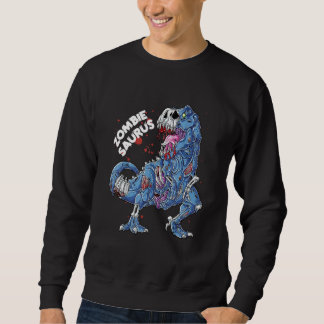 Moletom Zumbi Saurus Halloween Crianças Dinossauro Rex
