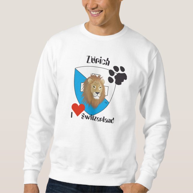 Moletom Zürich - Schweiz - Suisse - Svizzera   Sweat-Shirt (Frente)