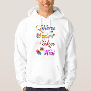 Moletons de Enfermeira Inspiram Amor Curar Med Ter