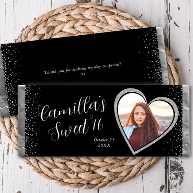 Molhador de Bar de doce personalizado preto-brilha (Criador carregado)