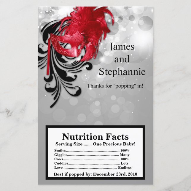 Molhador de Pipoca de Micro-Ondas Vermelho na Masc (Frente)